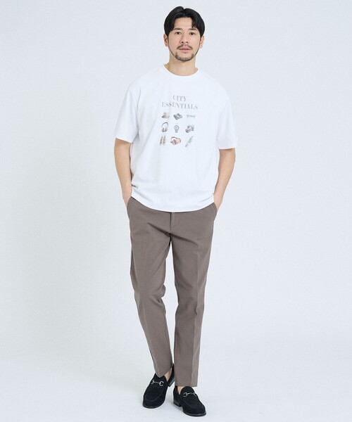 ABAHOUSE GRAY（アバハウスグレイ）の「【ESSENTIALS】 半袖Tシャツ（Tシャツ/カットソー・メンズ・カーキ/イエロー・46/48）」の8枚目の写真