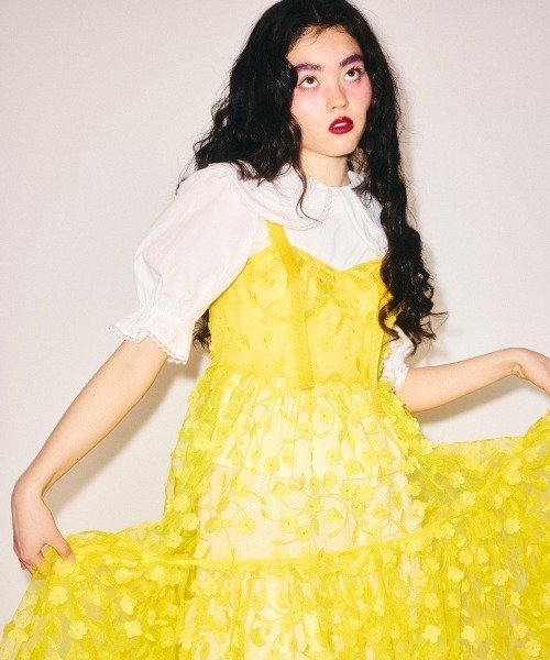Candy Stripper（キャンディストリッパー）の「BIG COLLAR トップス（Tシャツ/カットソー・レディース・ブラック/オフホワイト/ピンク・FREE）」の7枚目の写真