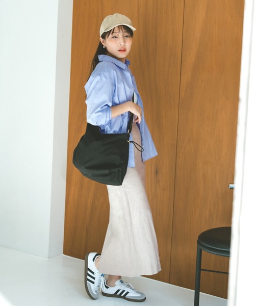 COHINA（コヒナ）の「ストレッチリネンIラインスカート 【低身長・小柄女性】（スカート・レディース・ベージュ/ブルー/グレー・XS-Short/S-Regular/XS-Regular/S-Short）」の20枚目の写真
