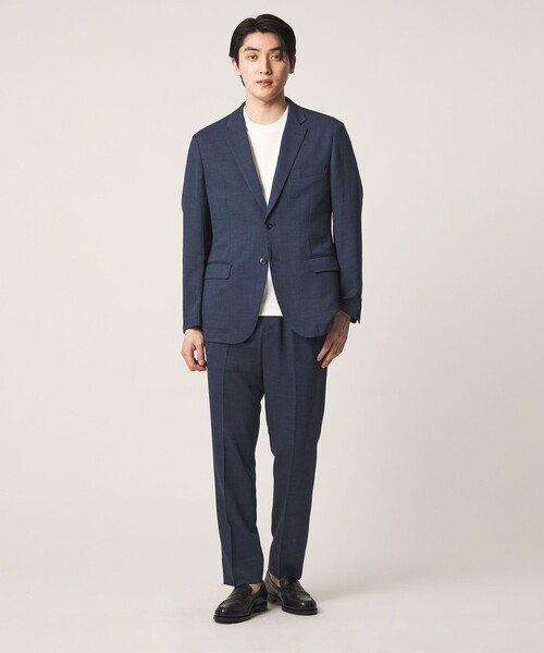 A DAY IN THE LIFE UNITED ARROWS(アデイインザライフユナイテッドアローズ)の「リネンライク スラブツイル 2ボタンジャケット-セットアップ対応・マシンウォッシャブル-<A DAY IN THE LIFE>(テーラードジャケット・メンズ・ベージュ/ダークグレー/ロイヤルブルー・L/M/S/XL)」の8枚目の写真