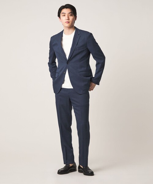 A DAY IN THE LIFE UNITED ARROWS(アデイインザライフユナイテッドアローズ)の「リネンライク スラブツイル 2ボタンジャケット-セットアップ対応・マシンウォッシャブル-<A DAY IN THE LIFE>(テーラードジャケット・メンズ・ベージュ/ダークグレー/ロイヤルブルー・L/M/S/XL)」の9枚目の写真