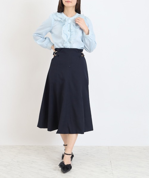 ASTORIA ODIER(アストリアオディール)の「サイドバックルフレアスカート(スカート・レディース・ベージュ/ネイビー/ラベンダー・SMALL/MEDIUM/LARGE)」の20枚目の写真