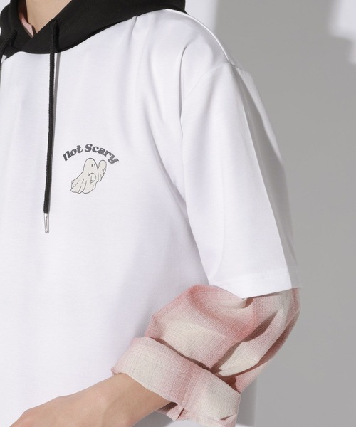 LAKOLE(ラコレ)の「オバケTEEパーカー / 662049(パーカー・メンズ・ホワイト/ブラック/ブルー・LARGE/MEDIUM)」の20枚目の写真