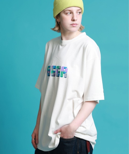 JACKROSE(ジャックローズ)の「YOIDORE ブロック ビール TEE(Tシャツ/カットソー・メンズ・ホワイト/ライトグリーン・L/XL/M)」の6枚目の写真