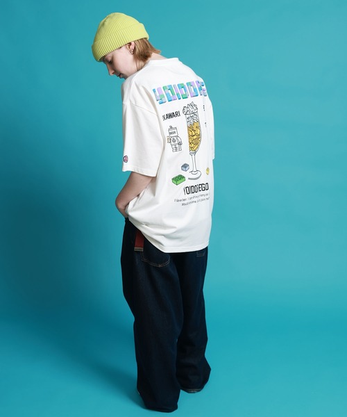 JACKROSE(ジャックローズ)の「YOIDORE ブロック ビール TEE(Tシャツ/カットソー・メンズ・ホワイト/ライトグリーン・L/XL/M)」の16枚目の写真