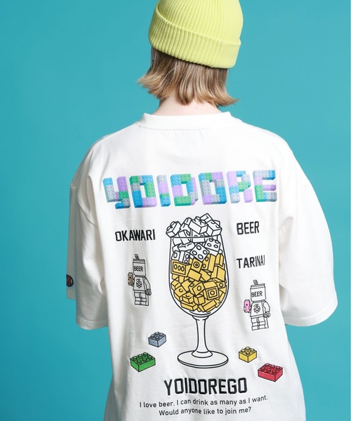 JACKROSE(ジャックローズ)の「YOIDORE ブロック ビール TEE(Tシャツ/カットソー・メンズ・ホワイト/ライトグリーン・L/XL/M)」の9枚目の写真