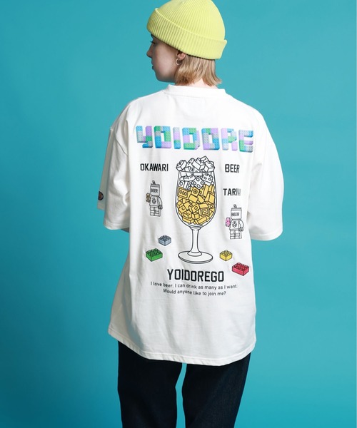 JACKROSE(ジャックローズ)の「YOIDORE ブロック ビール TEE(Tシャツ/カットソー・メンズ・ホワイト/ライトグリーン・L/XL/M)」の11枚目の写真