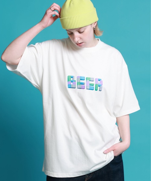 JACKROSE(ジャックローズ)の「YOIDORE ブロック ビール TEE(Tシャツ/カットソー・メンズ・ホワイト/ライトグリーン・L/XL/M)」の5枚目の写真