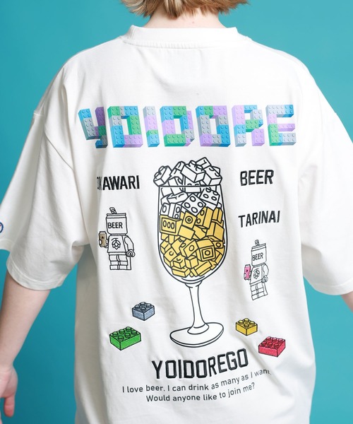 JACKROSE(ジャックローズ)の「YOIDORE ブロック ビール TEE(Tシャツ/カットソー・メンズ・ホワイト/ライトグリーン・L/XL/M)」の19枚目の写真