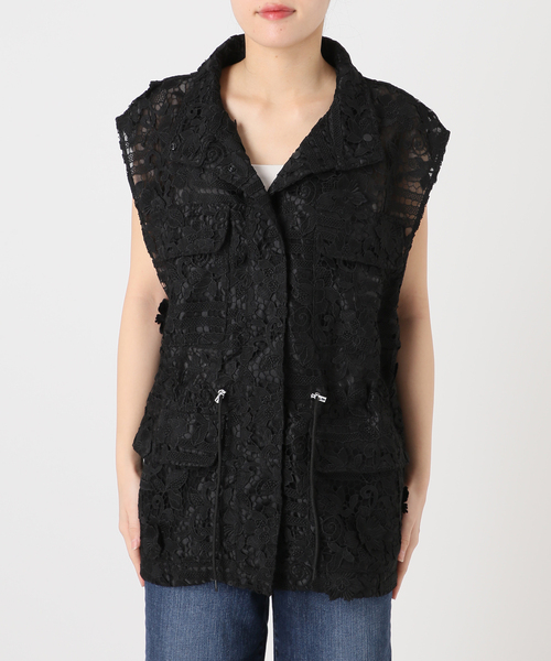 Spick & Span(スピックアンドスパン)の「《一部店舗+WEB限定》LAYAS/レイヤーズ レースベスト(ベスト・レディース・ホワイト/ブラック・FREE)」の18枚目の写真