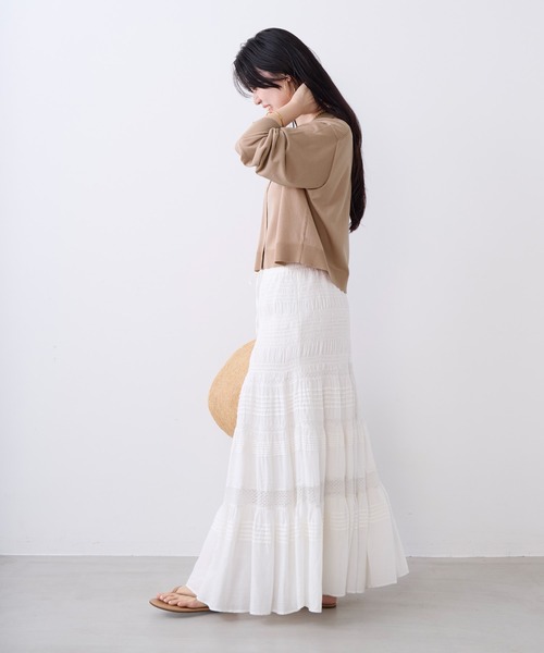 MICA&DEAL(マイカ&ディール)の「Vネックショートカーディガン(カーディガン/ボレロ・レディース・ライトグレー/ベージュ/ブラック・FREE)」の22枚目の写真