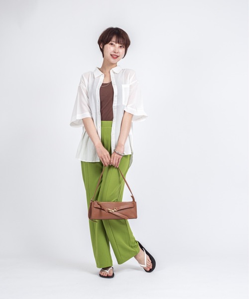 AULENTTI(オウレンティ)の「【AULENTTI/オウレンティ】横長 ショルダーバッグ 肩掛け ハンドバッグ 2WAY(ショルダーバッグ・レディース・ベージュ系その他/ブラウン/ダークブラウン/オリーブ/ブラック・FREE)」の15枚目の写真