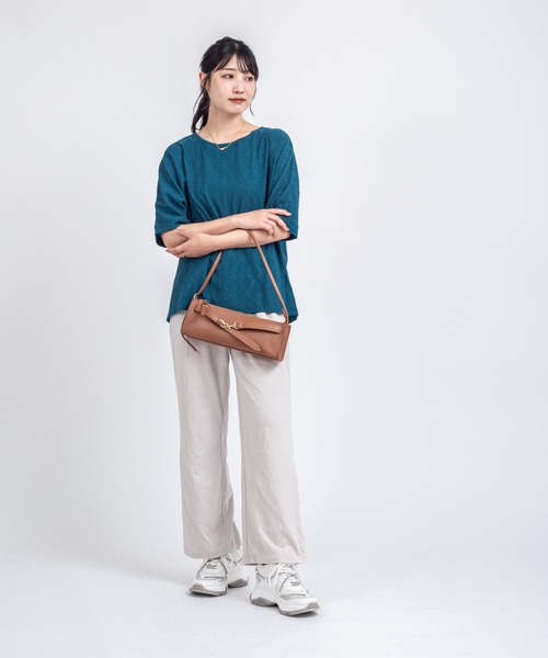 AULENTTI(オウレンティ)の「【AULENTTI/オウレンティ】横長 ショルダーバッグ 肩掛け ハンドバッグ 2WAY(ショルダーバッグ・レディース・ベージュ系その他/ブラウン/ダークブラウン/オリーブ/ブラック・FREE)」の13枚目の写真