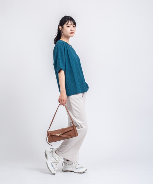 AULENTTI(オウレンティ)の「【AULENTTI/オウレンティ】横長 ショルダーバッグ 肩掛け ハンドバッグ 2WAY(ショルダーバッグ・レディース・ベージュ系その他/ブラウン/ダークブラウン/オリーブ/ブラック・FREE)」の12枚目の写真