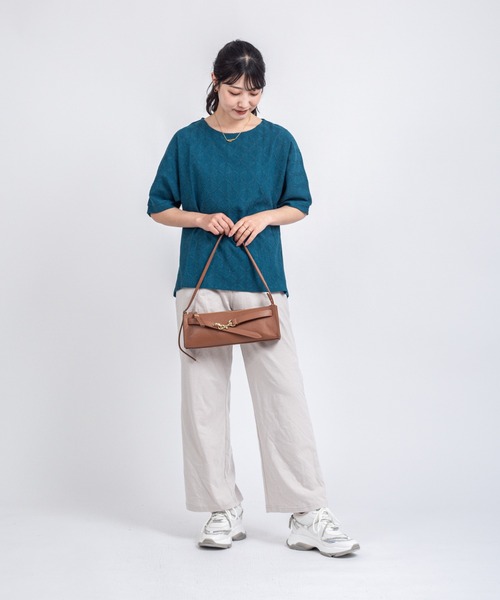 AULENTTI(オウレンティ)の「【AULENTTI/オウレンティ】横長 ショルダーバッグ 肩掛け ハンドバッグ 2WAY(ショルダーバッグ・レディース・ベージュ系その他/ブラウン/ダークブラウン/オリーブ/ブラック・FREE)」の11枚目の写真