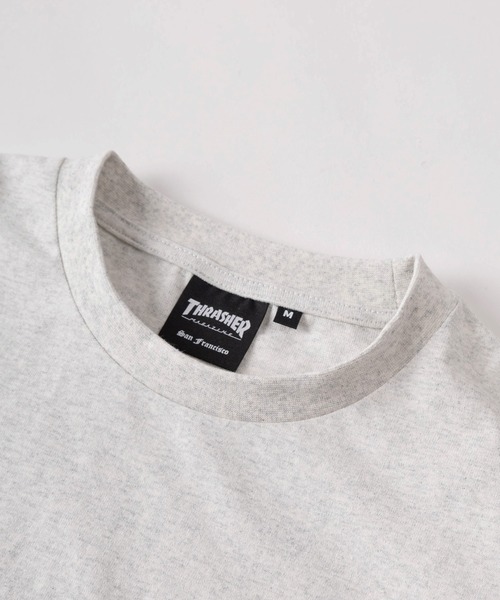 THRASHER(スラッシャー)の「【70】 【THRASHER/スラッシャー】ワンポイント刺繍 ファイヤーハートロゴ バックプリント クルーネックTシャツ ユニセックス(Tシャツ/カットソー・メンズ・ホワイト/ブラック/アッシュグレー・L/M/S)」の12枚目の写真