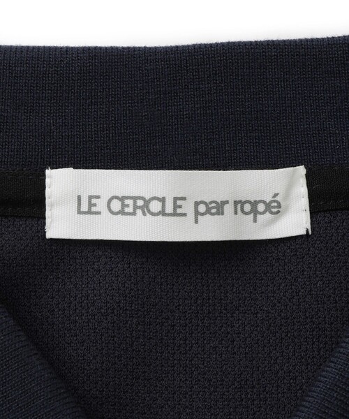 LE CERCLE par rope'(ルセルクルパーロペ)の「エアリー鹿の子ポロスリーブ(ポロシャツ・メンズ・ネイビー/チャコールグレー・L/LL/M)」の14枚目の写真