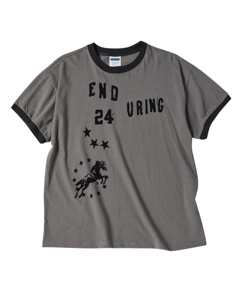 UNTITLED SEOUL(アンタイトル ソウル)の「インデュアリングユニコーンリンガークロップ半袖チャコール(Tシャツ/カットソー・レディース・その他・MEDIUM/LARGE)」の1枚目の写真
