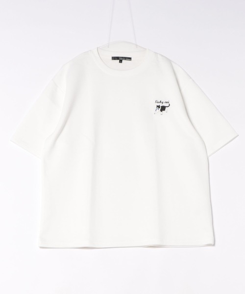 8(eight)(エイト)の「ワンポイント刺繍アソートTシャツ(Tシャツ/カットソー・メンズ・ホワイト/ブラック/ブラック系その他/ホワイト系その他3/ブラック系その他3/ブラック系その他2/ホワイト系その他2/ホワイト系その他・MEDIUM/LARGE)」の4枚目の写真