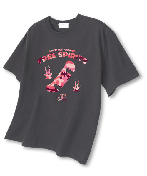 TI.GLAKE(ティーグレイク)の「フリースピリット オーバーサイズ 半袖Tシャツ ダークグレー(Tシャツ/カットソー・メンズ・その他・LARGE/X-LARGE/XX-LARGE)」の1枚目の写真