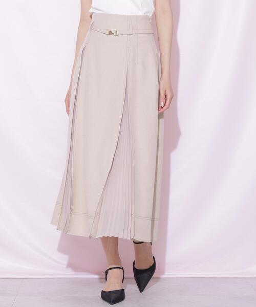 JILL by JILL STUART（ジルバイジルスチュアート）の「シアープリーツドッキングフレスカート（スカート・レディース・グレー/ベージュ/ネイビー・SMALL/MEDIUM）」の21枚目の写真