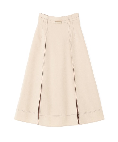 JILL by JILL STUART（ジルバイジルスチュアート）の「シアープリーツドッキングフレスカート（スカート・レディース・グレー/ベージュ/ネイビー・SMALL/MEDIUM）」の4枚目の写真