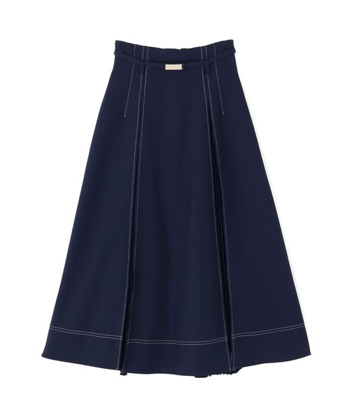 JILL by JILL STUART（ジルバイジルスチュアート）の「シアープリーツドッキングフレスカート（スカート・レディース・グレー/ベージュ/ネイビー・SMALL/MEDIUM）」の8枚目の写真