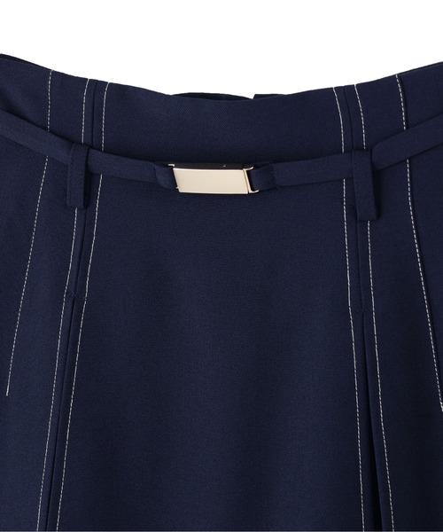 JILL by JILL STUART（ジルバイジルスチュアート）の「シアープリーツドッキングフレスカート（スカート・レディース・グレー/ベージュ/ネイビー・SMALL/MEDIUM）」の9枚目の写真