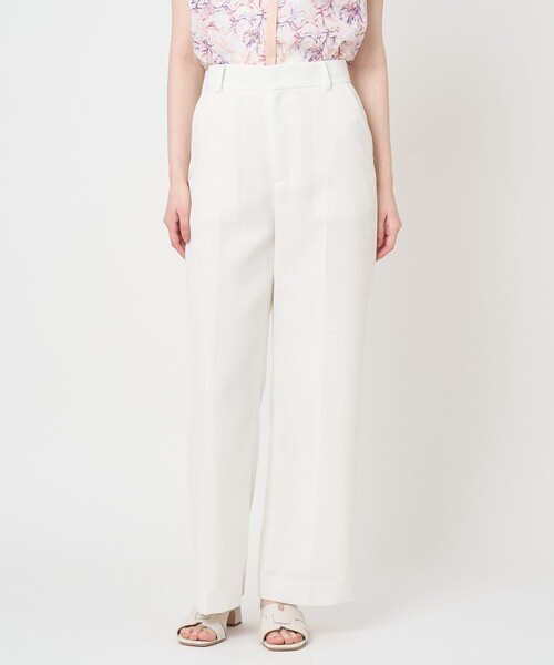ANAYI(アナイ)の「カラミリネンライクワイドパンツ〈セットアップ対応商品〉(その他パンツ・レディース・ホワイト/ベージュ/ネイビー・36/38)」の11枚目の写真