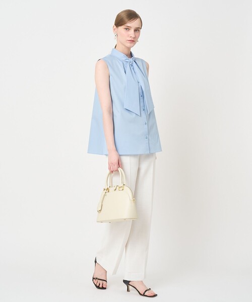 ANAYI(アナイ)の「カラミリネンライクワイドパンツ〈セットアップ対応商品〉(その他パンツ・レディース・ホワイト/ベージュ/ネイビー・36/38)」の13枚目の写真