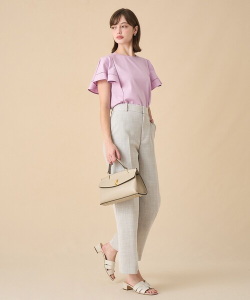 ANAYI(アナイ)の「カラミリネンライクワイドパンツ〈セットアップ対応商品〉(その他パンツ・レディース・ホワイト/ベージュ/ネイビー・36/38)」の19枚目の写真
