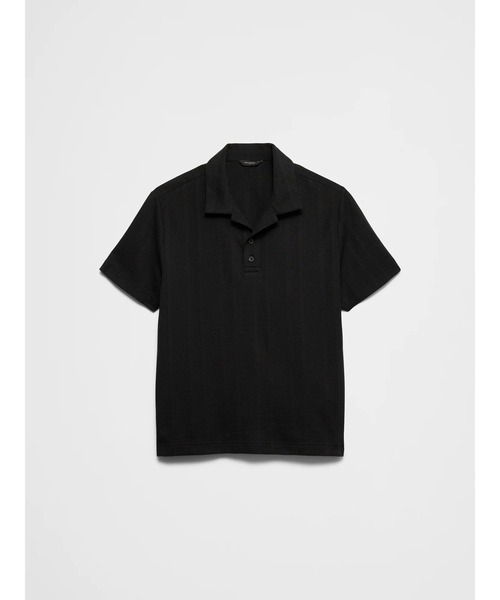BANANA REPUBLIC FACTORY STORE(バナナリパブリック ファクトリーストア)の「BANANA REPUBLIC FACTORY STORE スタンダードフィット テクスチャード ポロシャツ(ポロシャツ・メンズ・ブラック/ブルー・XL/L/M/S)」の7枚目の写真