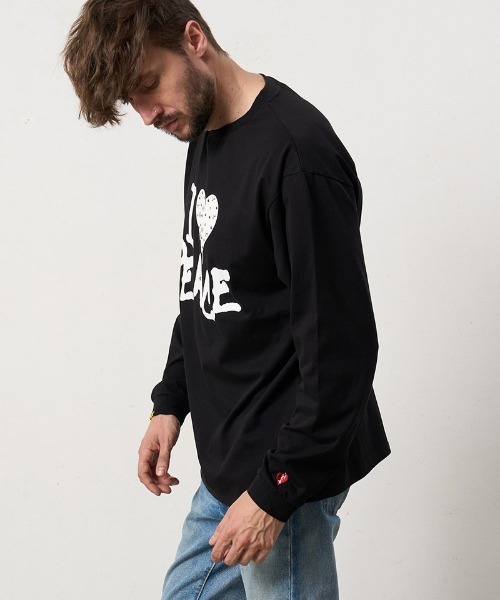 STUD MUFFIN(スタッドマフィン)の「mlt5682- 7ozコットン天竺 カラークリスタルメタルミックスLS Tシャツ(624-02896)(Tシャツ/カットソー・メンズ・ブラック/アッシュ/ホワイト・2/3/4)」の14枚目の写真
