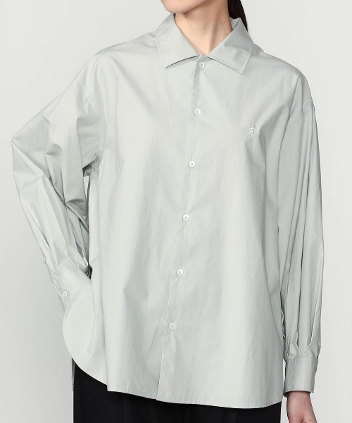 Kinetics(キネティクス)の「Gymphlex Cotton L/S tunic shirt(ジムフレックス コットン 長袖チュニックシャツ)(シャツ/ブラウス・レディース・グレー/ピンク・X-LARGE)」の11枚目の写真