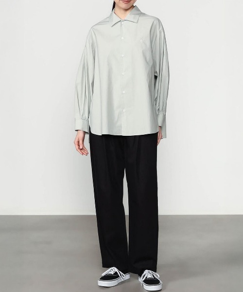 Kinetics(キネティクス)の「Gymphlex Cotton L/S tunic shirt(ジムフレックス コットン 長袖チュニックシャツ)(シャツ/ブラウス・レディース・グレー/ピンク・X-LARGE)」の12枚目の写真