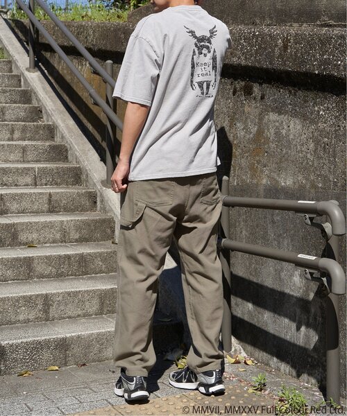 VENCEEXCHANGE（ヴァンスエクスチェンジ）の「Banksy バンクシー Keep it real スノーウォッシュTシャツ（Tシャツ/カットソー・メンズ・グレー/ブラック/ブラウン・LL/L/M）」の6枚目の写真