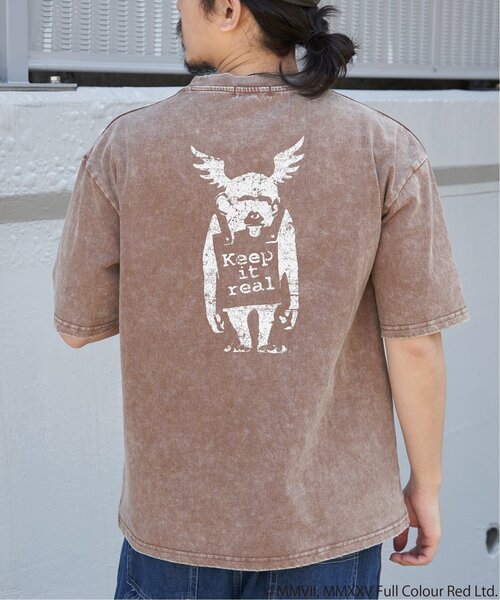 VENCEEXCHANGE（ヴァンスエクスチェンジ）の「Banksy バンクシー Keep it real スノーウォッシュTシャツ（Tシャツ/カットソー・メンズ・グレー/ブラック/ブラウン・LL/L/M）」の22枚目の写真