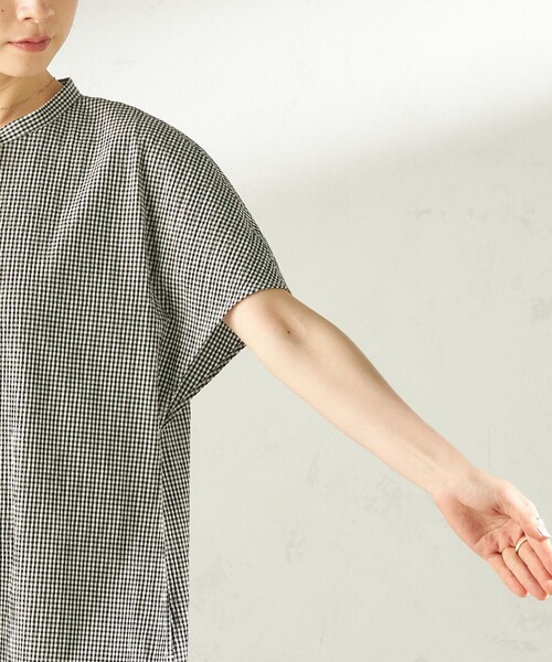 SHIPS(シップス)の「〈手洗い可能〉ACAR バンピー チェック ワンピース(ワンピース・レディース・グリーン/ブラック・ONE SIZE)」の16枚目の写真