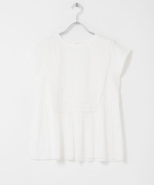 ITEMS URBANRESEARCH(アイテムズ アーバンリサーチ)の「レーストリムプルオーバー(Tシャツ/カットソー・レディース・ブラック/ホワイト/ブラウン・FREE)」の9枚目の写真