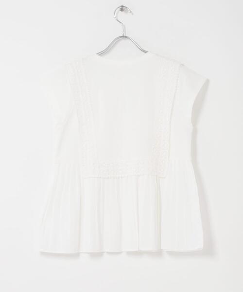 ITEMS URBANRESEARCH(アイテムズ アーバンリサーチ)の「レーストリムプルオーバー(Tシャツ/カットソー・レディース・ブラック/ホワイト/ブラウン・FREE)」の12枚目の写真