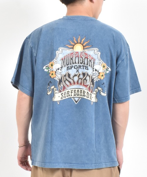 ムラサキスポーツ（ムラサキスポーツ）の「【ムラサキスポーツ限定】MURASAKI ムラサキ × LOST ロスト 半袖 Tシャツ コラボレーション M LM6S-2101（Tシャツ/カットソー・メンズ・グレイッシュブルー/ホワイト/ブラック・M/L/XL）」の3枚目の写真