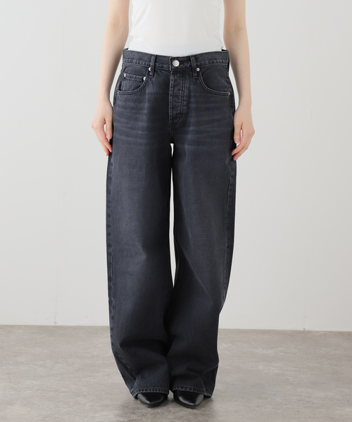 AP STUDIO(エーピーストゥディオ)の「【DALA / ダラ】Relux straight jeans(デニムパンツ・レディース・ブラック・26/27/25/28)」の13枚目の写真