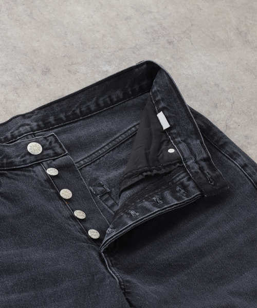 AP STUDIO(エーピーストゥディオ)の「【DALA / ダラ】Relux straight jeans(デニムパンツ・レディース・ブラック・26/27/25/28)」の3枚目の写真