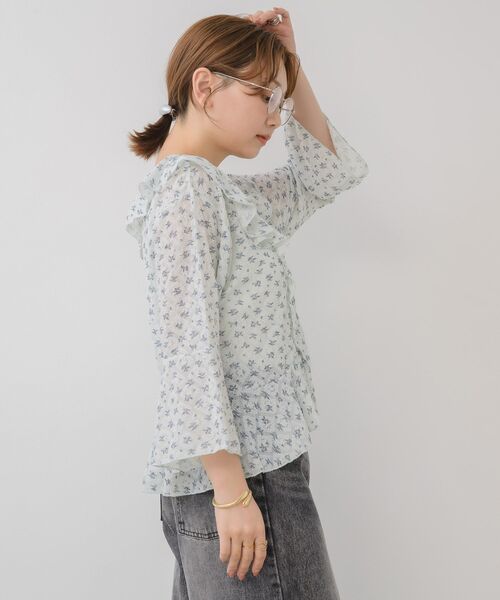 RETRO GIRL(レトロガール)の「アソートCTフリルカーデ(シャツ/ブラウス・レディース・ブルー系その他/ホワイト系その他/オフホワイト・FREE)」の14枚目の写真