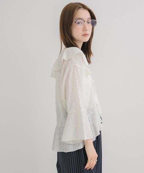 RETRO GIRL(レトロガール)の「アソートCTフリルカーデ(シャツ/ブラウス・レディース・ブルー系その他/ホワイト系その他/オフホワイト・FREE)」の22枚目の写真