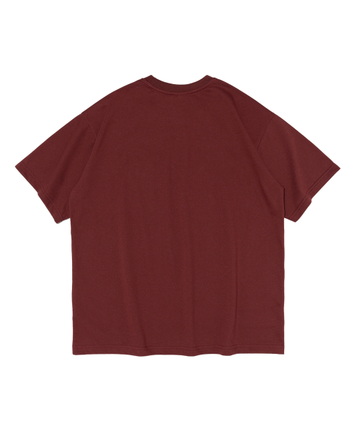 CARGOBROS(カーゴブロス)の「エッセンシャルロゴオーバー半袖Tシャツ(ワイン)(Tシャツ/カットソー・メンズ・その他・SMALL/MEDIUM/LARGE/X-LARGE/2XL)」の2枚目の写真