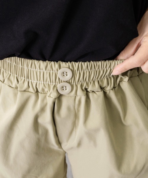 Miniministore（ミニミニストア）の「ハイウエストショートパンツ 美脚見え無地（デニムパンツ・レディース・ベージュ/ブラック・M/L）」の20枚目の写真