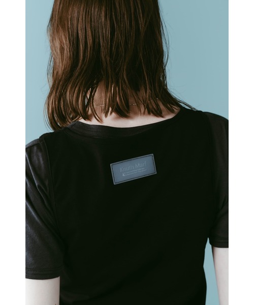 Knuth Marf(クヌースマーフ)の「2piece layered tank tee(Tシャツ/カットソー・レディース・チャコール/ベージュ/ブラック・FREE)」の19枚目の写真