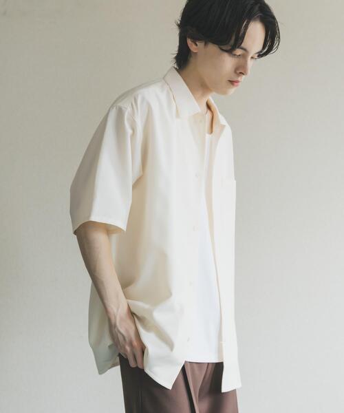 SENSE OF PLACE by URBAN RESEARCH(センスオブプレイスバイアーバンリサーチ)の「『イージーケア/速乾』リネンライクレギュラーカラーシャツ(シャツ/ブラウス・メンズ・ブラック/アイボリー/ブルー・MEDIUM/LARGE)」の9枚目の写真