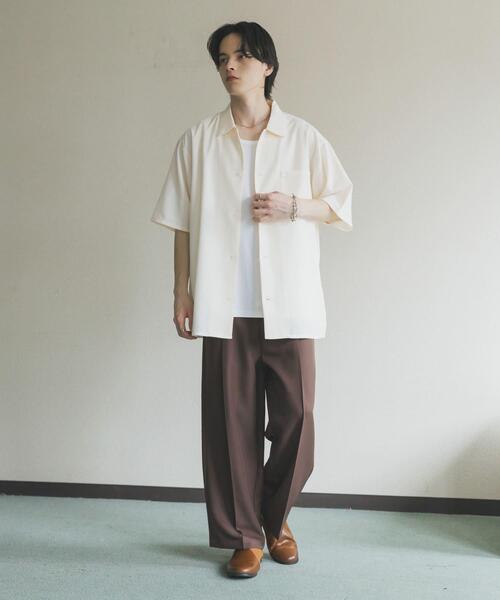 SENSE OF PLACE by URBAN RESEARCH(センスオブプレイスバイアーバンリサーチ)の「『イージーケア/速乾』リネンライクレギュラーカラーシャツ(シャツ/ブラウス・メンズ・ブラック/アイボリー/ブルー・MEDIUM/LARGE)」の11枚目の写真